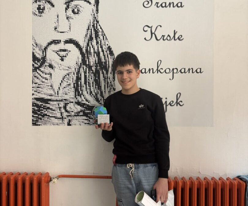 Matej Jelenić drugi na županijskom natjecanju iz Geografije