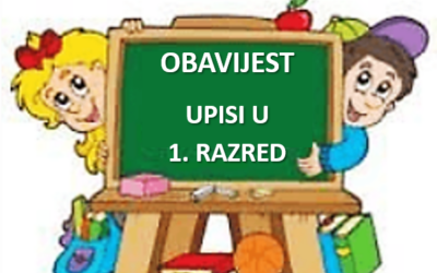 OBAVIJEST O LIJEČNIČKOM PREGLEDU DJECE ZA UPIS U 1. RAZRED